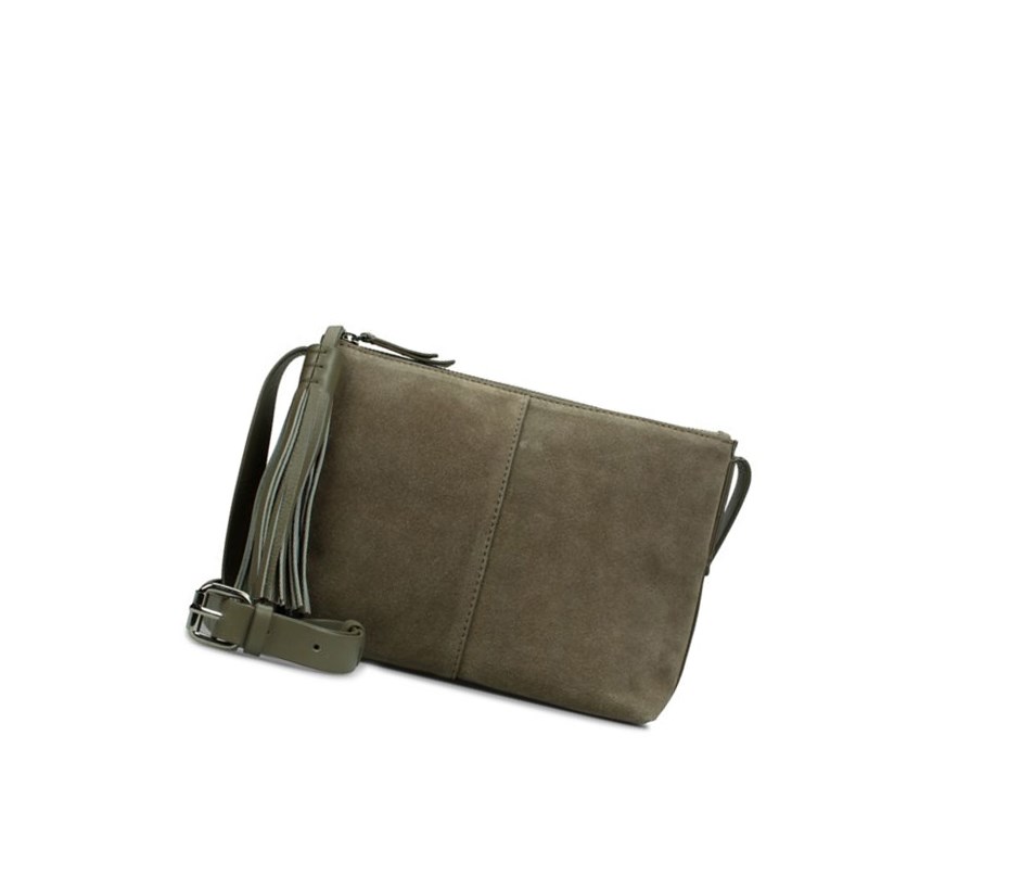 Femme Sacs Crossbody Clarks Tornolo Hope Vert Olive - france PUI-04883418