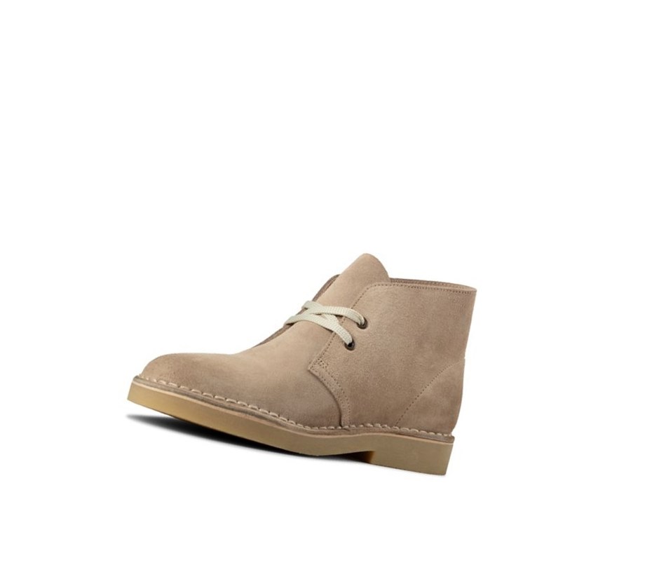 Femme Bottes Du Désert Clarks Legere Daim Beige - france YKX-57841903