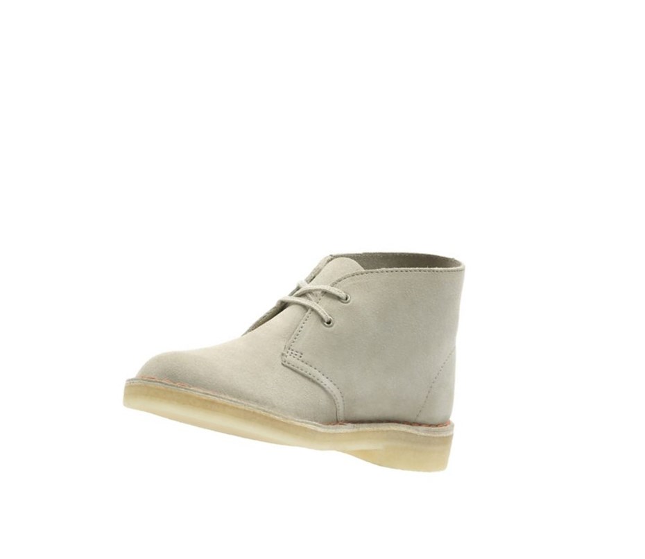 Femme Bottes Du Désert Clarks Originale Daim Beige - france LYQ-81780229