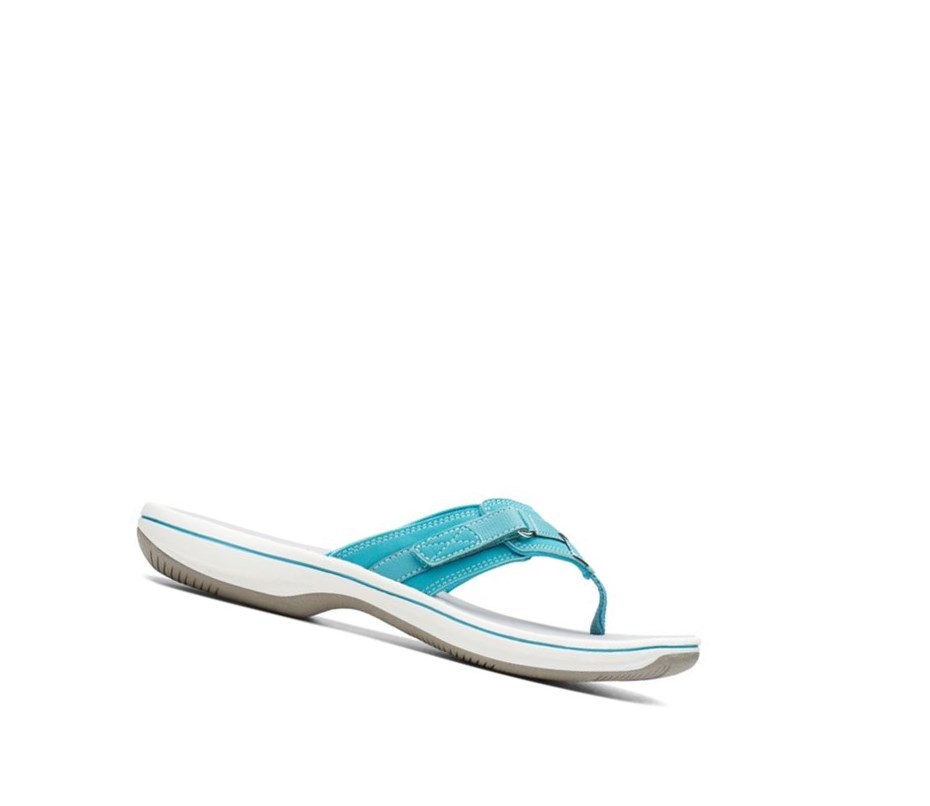 Femme Tong Clarks Brinkley Sea Turquoise - france VCM-26740835