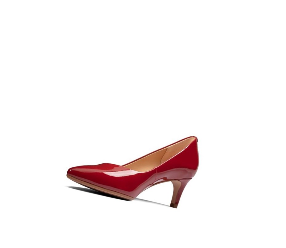 Femme Talons Clarks Laina 55 Court Daim Rouge - france NVP-77987750