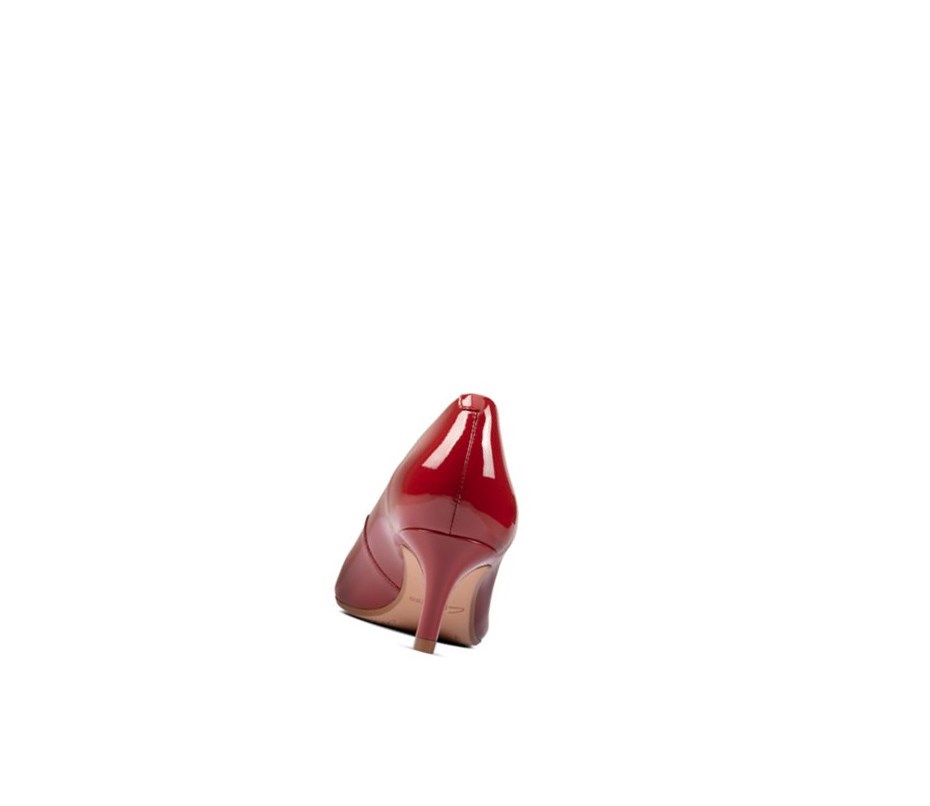 Femme Talons Clarks Laina 55 Court Daim Rouge - france NVP-77987750