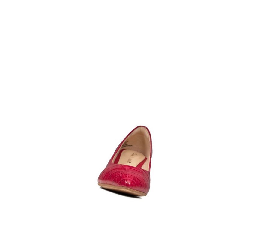 Femme Talons Clarks Laina 55 Cuir Fushia - france KIB-18060145