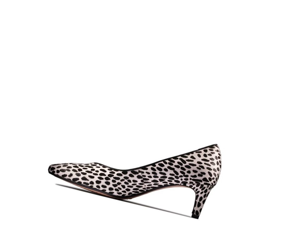 Femme Talons Clarks Laina 55 Court Print Cuir Leopard - france KSU-54476506