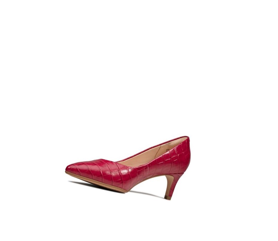 Femme Talons Clarks Laina 55 Cuir Fushia - france KIB-18060145