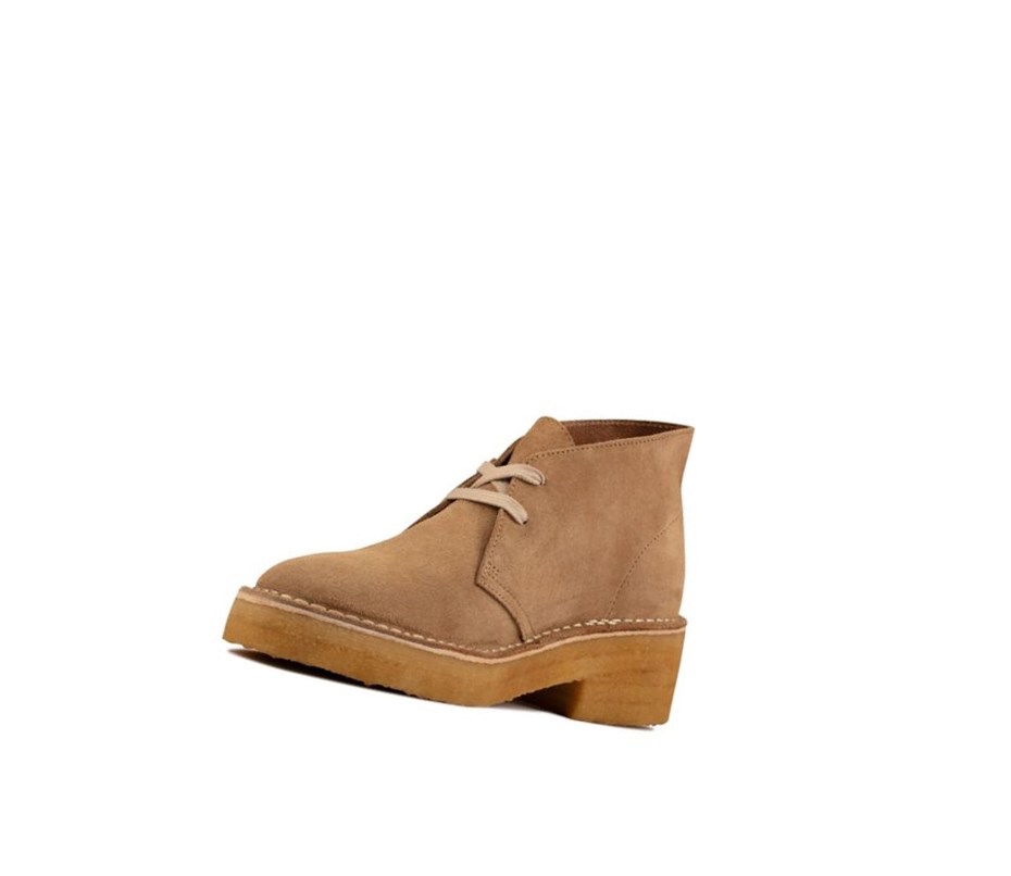 Femme Chaussures Habillées Clarks Arisa Daim Desert Marron - france EZV-12463363