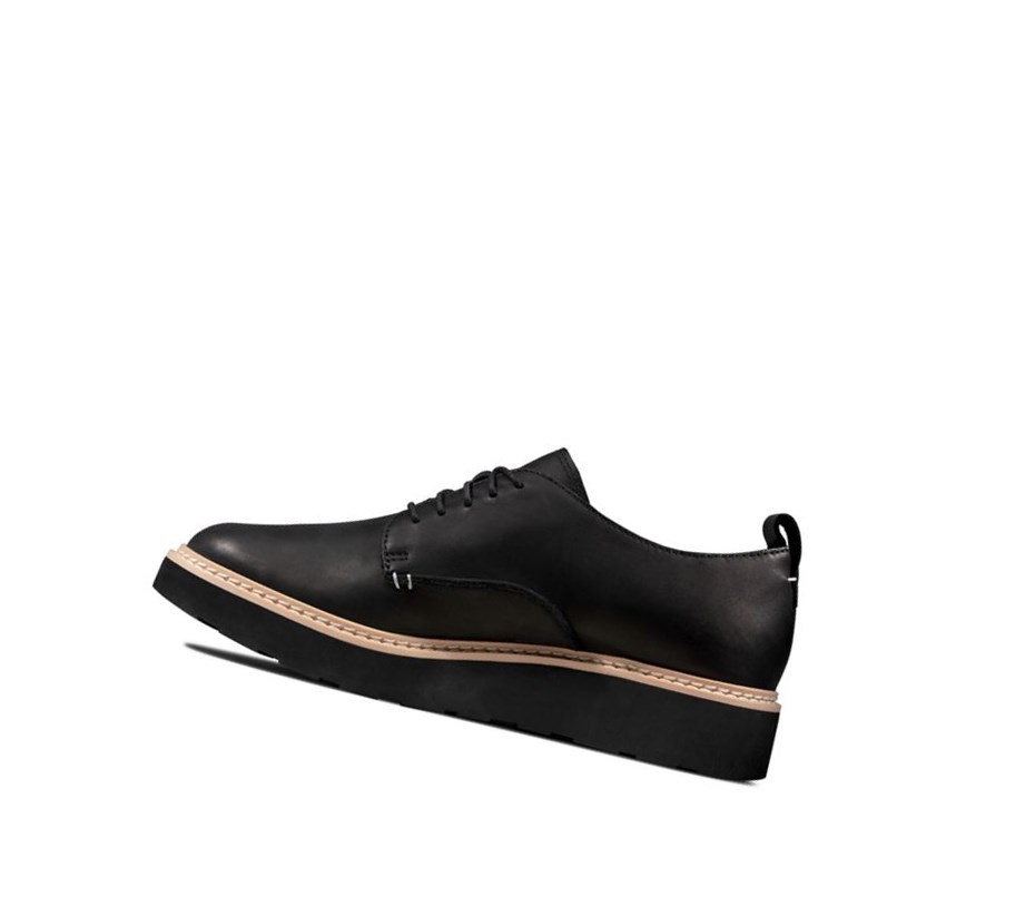 Femme Chaussures Habillées Clarks Trace Walk Cuir Noir - france LFZ-44698465