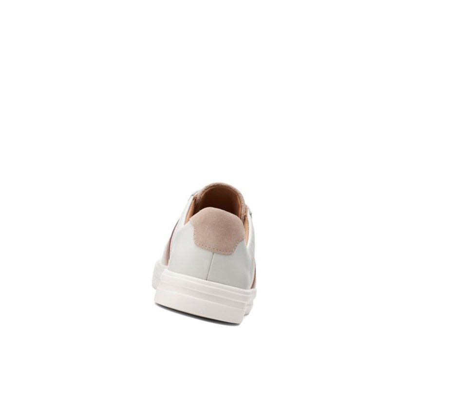 Femme Chaussures Habillées Clarks Un Maui Band Cuir Blanche - france DHJ-05365483