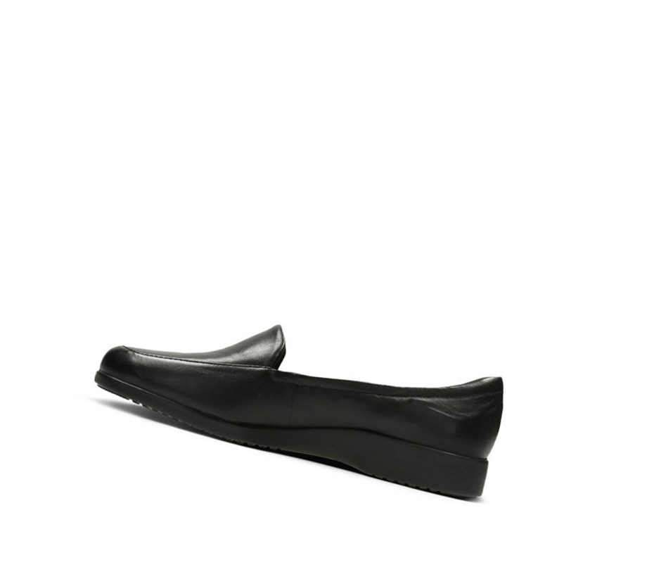 Femme Chaussures Cuir Clarks Georgia Cuir Noir - france KSS-55455906