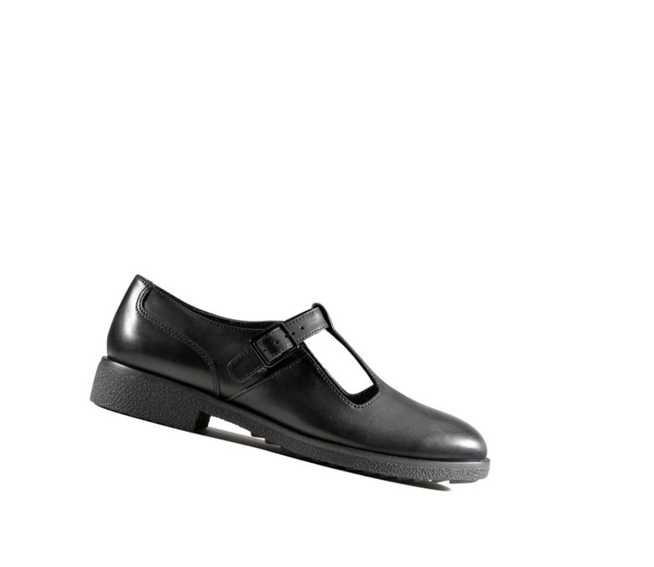 Femme Chaussures Cuir Clarks Griffin Town Cuir Noir - france QVB-21520473