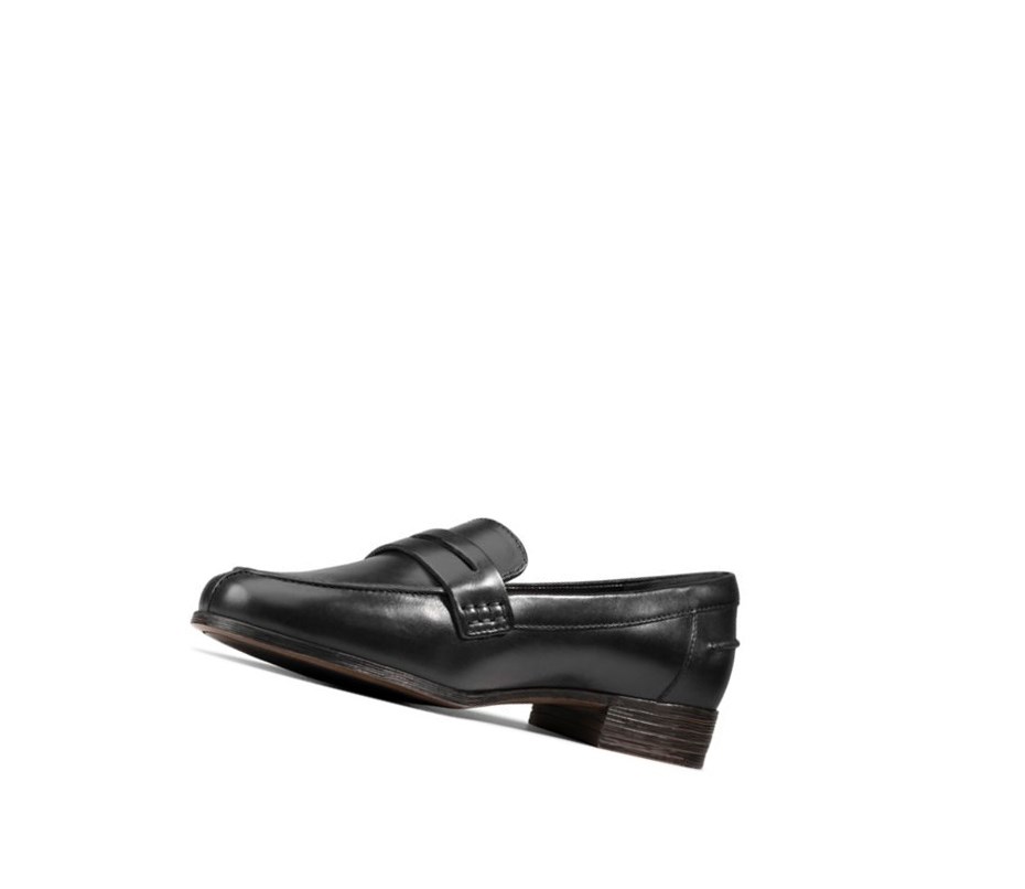 Femme Chaussures Cuir Clarks Hamble Cuir Noir - france SPE-08673762