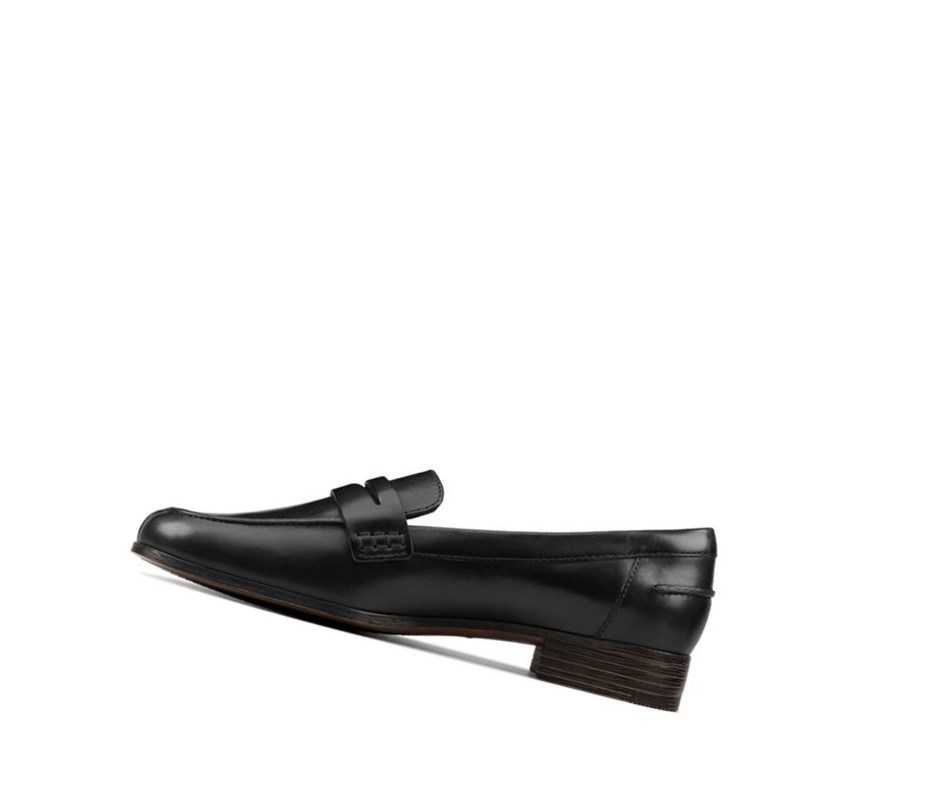 Femme Chaussures Cuir Clarks Hamble Cuir Noir - france SPE-08673762