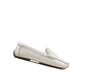 Femme Chaussures Slip On Clarks C Mocc Cuir Blanche - france LXN-46793069