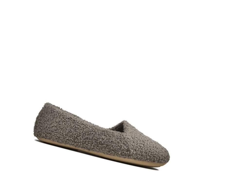 Femme Chaussons Clarks Cozily Snug Grise - france ABI-02678318