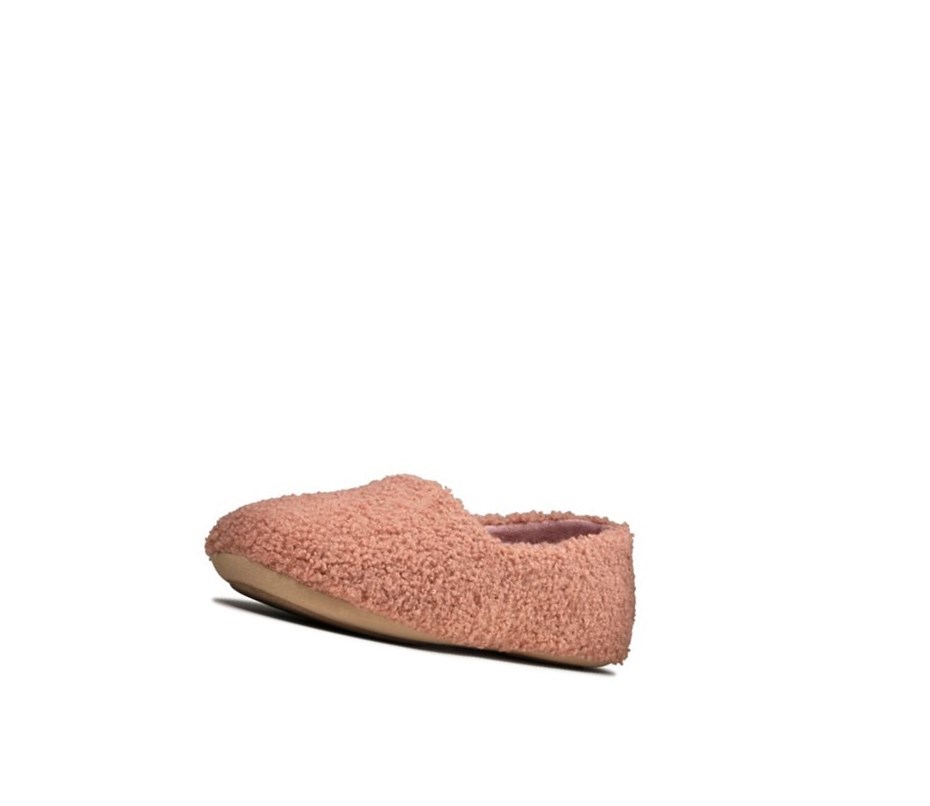 Femme Chaussons Clarks Cozily Snug Rose Foncé - france DKY-39617220