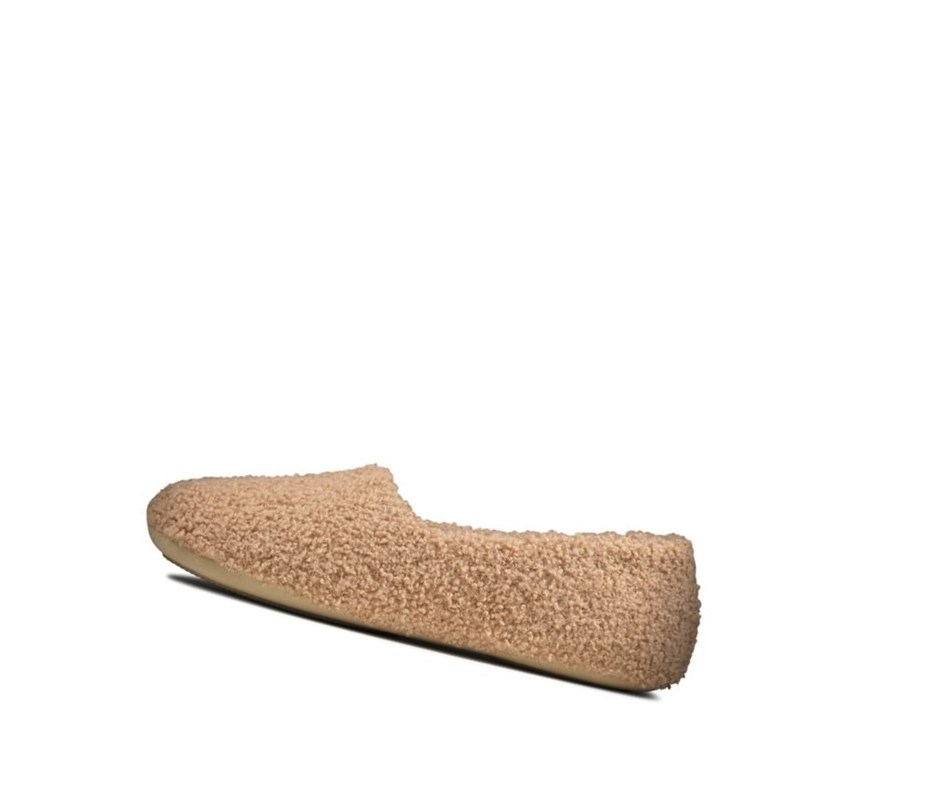 Femme Chaussons Clarks Cozily Snug Beige - france KGZ-15610381