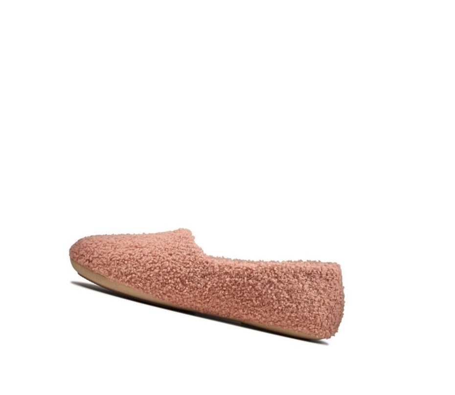 Femme Chaussons Clarks Cozily Snug Rose Foncé - france DKY-39617220