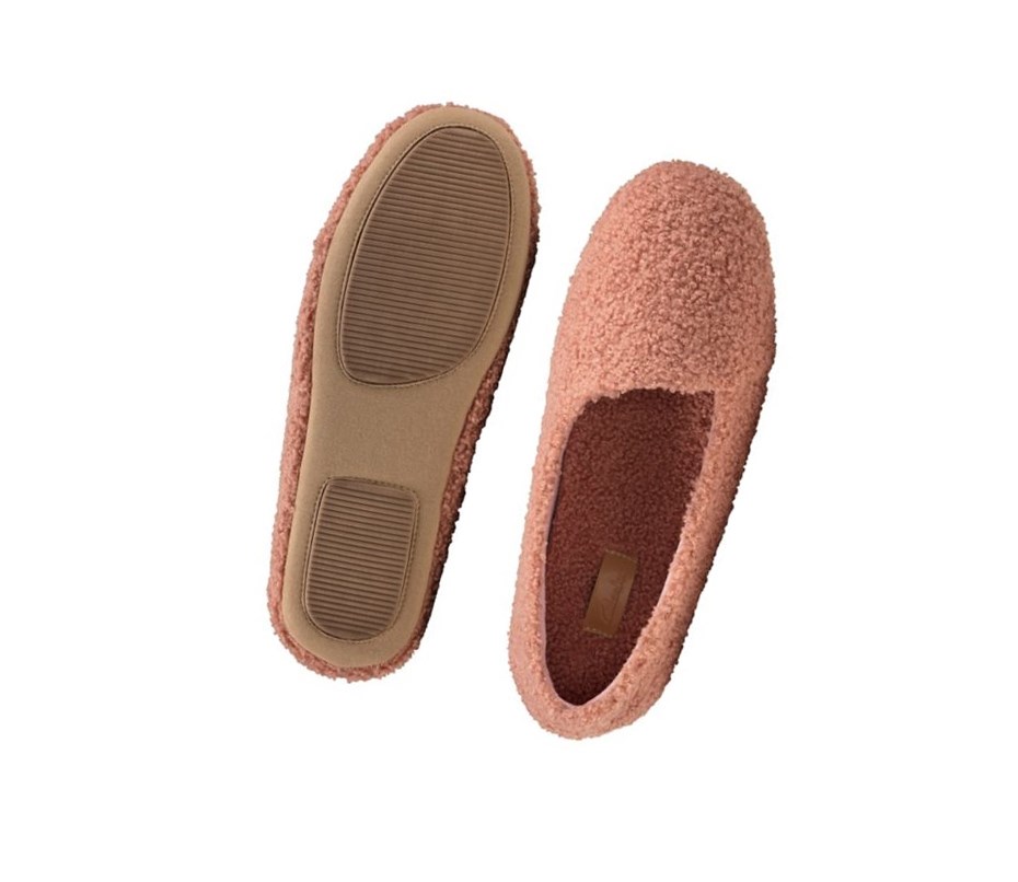 Femme Chaussons Clarks Cozily Snug Rose Foncé - france DKY-39617220