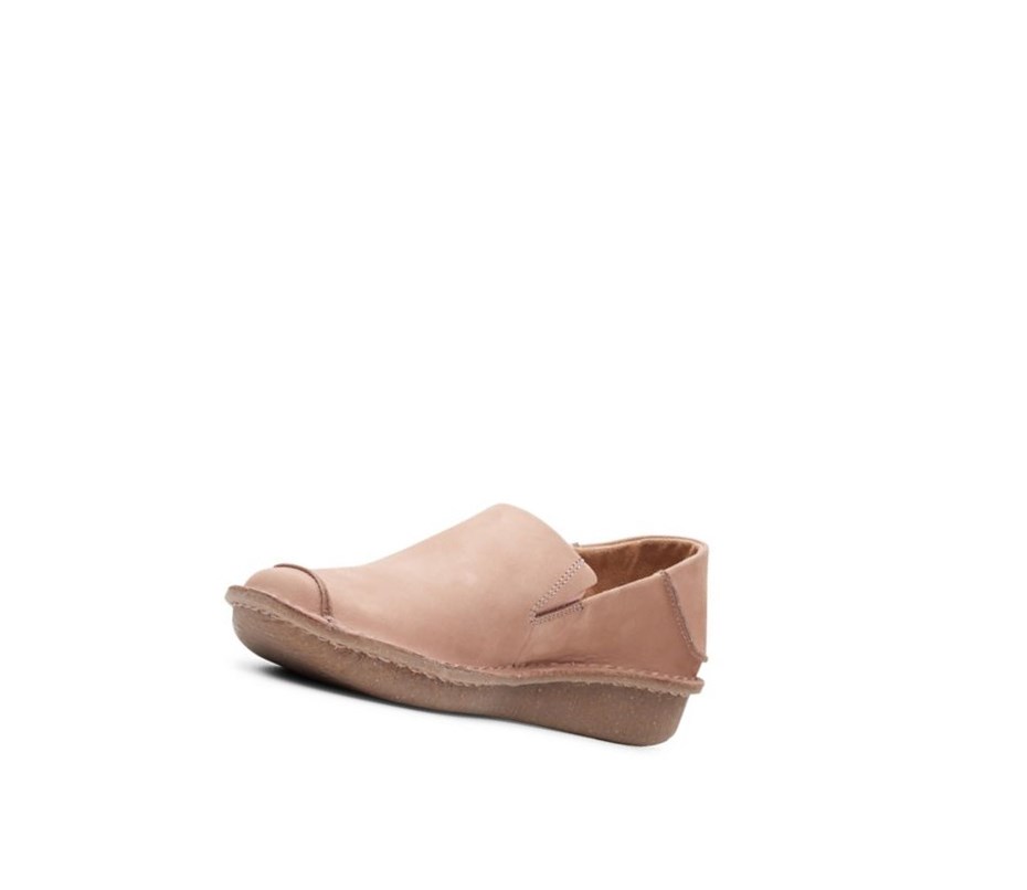 Femme Chaussures de Marche Clarks Funny Go Nubuck Rose - france OOK-58150521