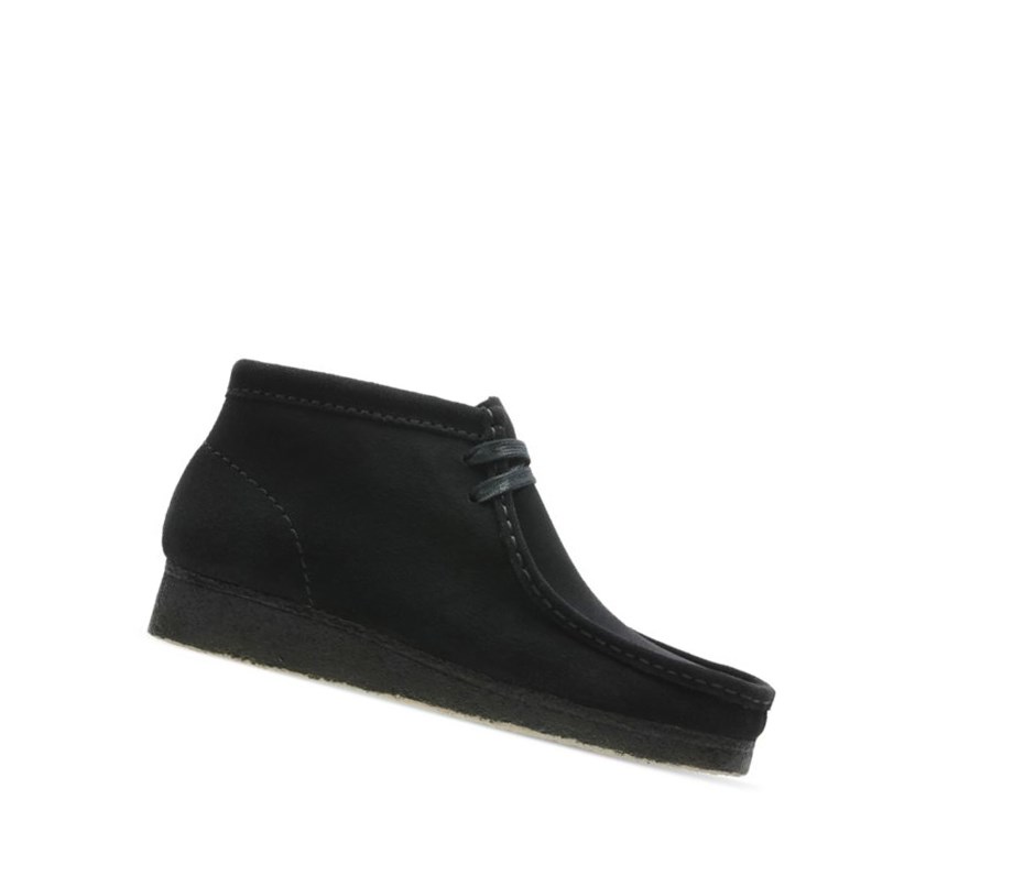 Femme Wallabee Clarks Originale Daim Noir - france XEG-60596268