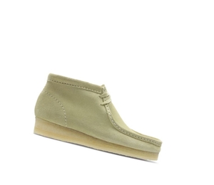 Femme Wallabee Clarks Originale Daim Vert Clair - france YLQ-95512514