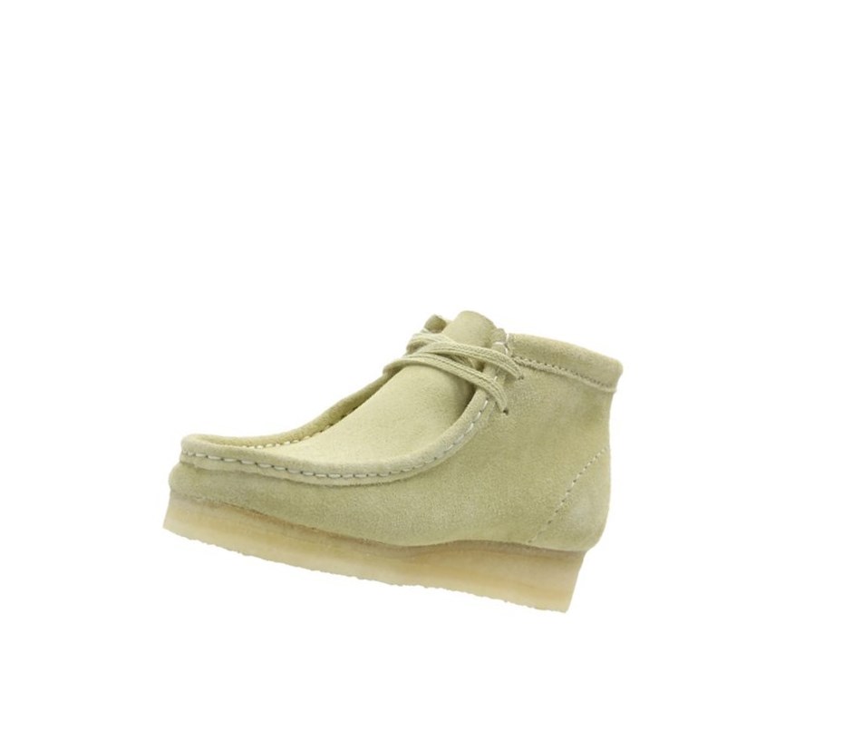 Femme Wallabee Clarks Originale Daim Vert Clair - france YLQ-95512514