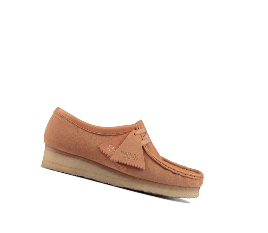 Femme Wallabee Clarks Originale Daim Marron - france RHJ-91009466