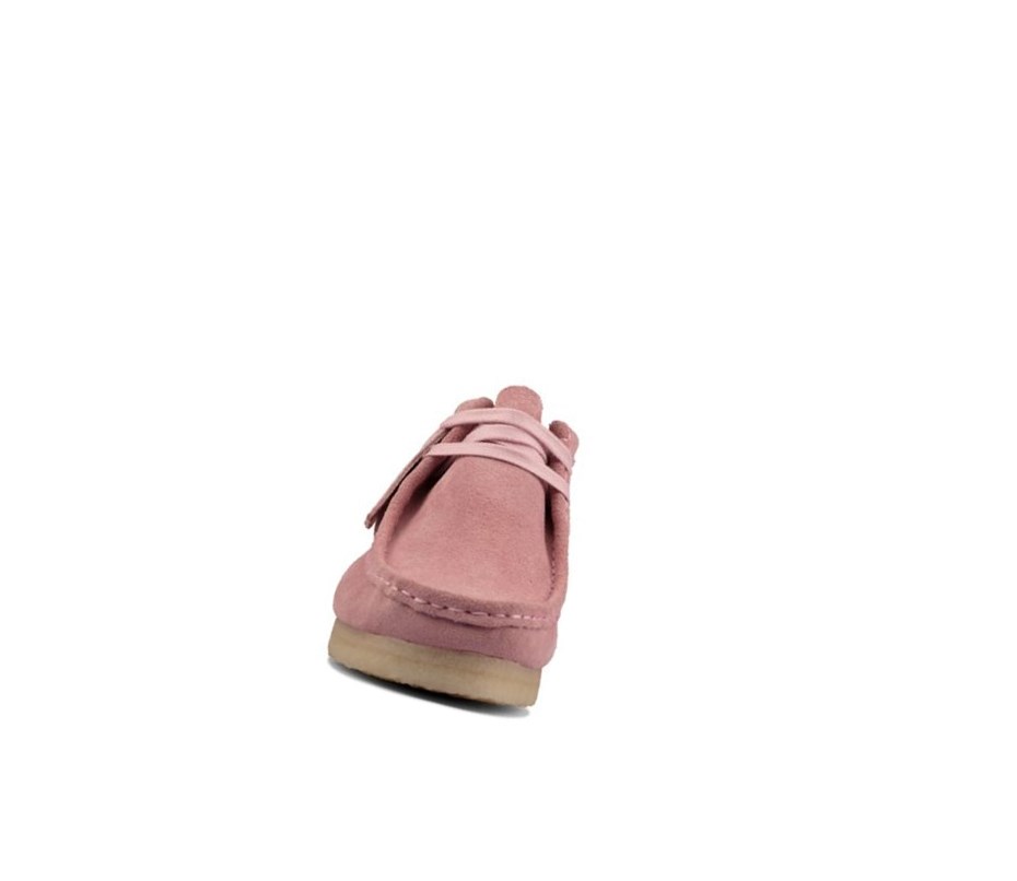 Femme Wallabee Clarks Originale Daim Rose - france YFQ-97235065