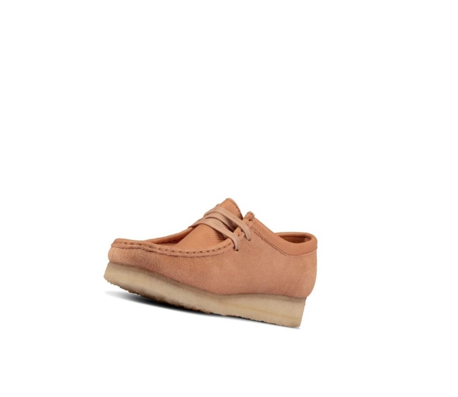 Femme Wallabee Clarks Originale Daim Marron - france RHJ-91009466