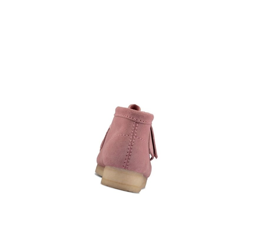 Femme Wallabee Clarks Originale Daim Rose - france YFQ-97235065