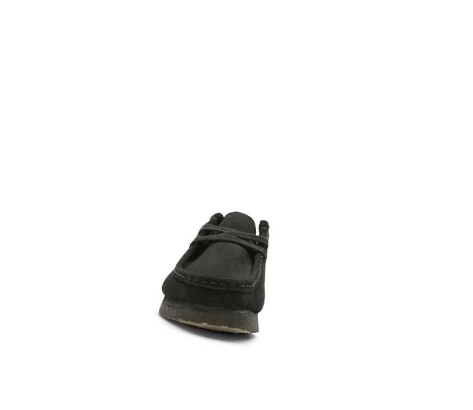 Femme Wallabee Clarks Originale Daim Noir - france PFT-96375121