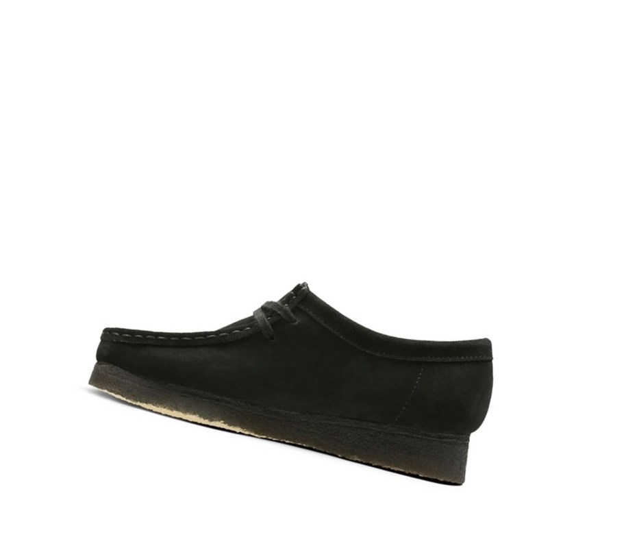 Femme Wallabee Clarks Originale Daim Noir - france PFT-96375121